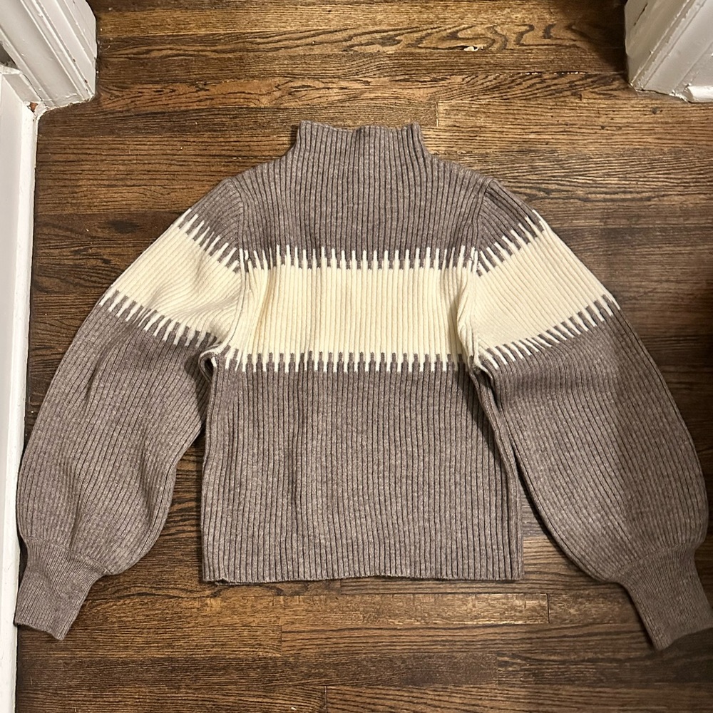 Mock turtle neck sweater